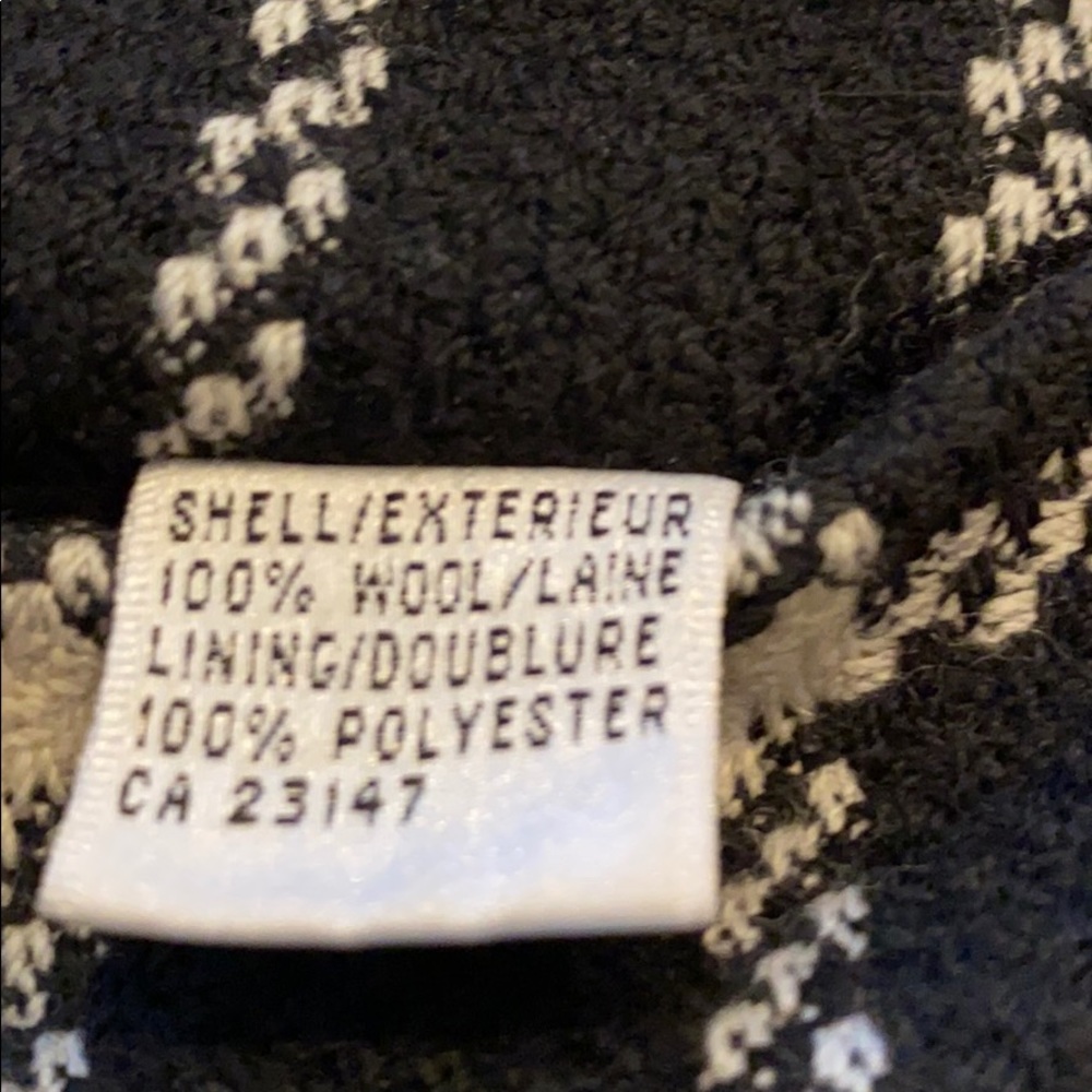 Talbots 10 Checked Houndstooth Print Wool Skirt - image 3